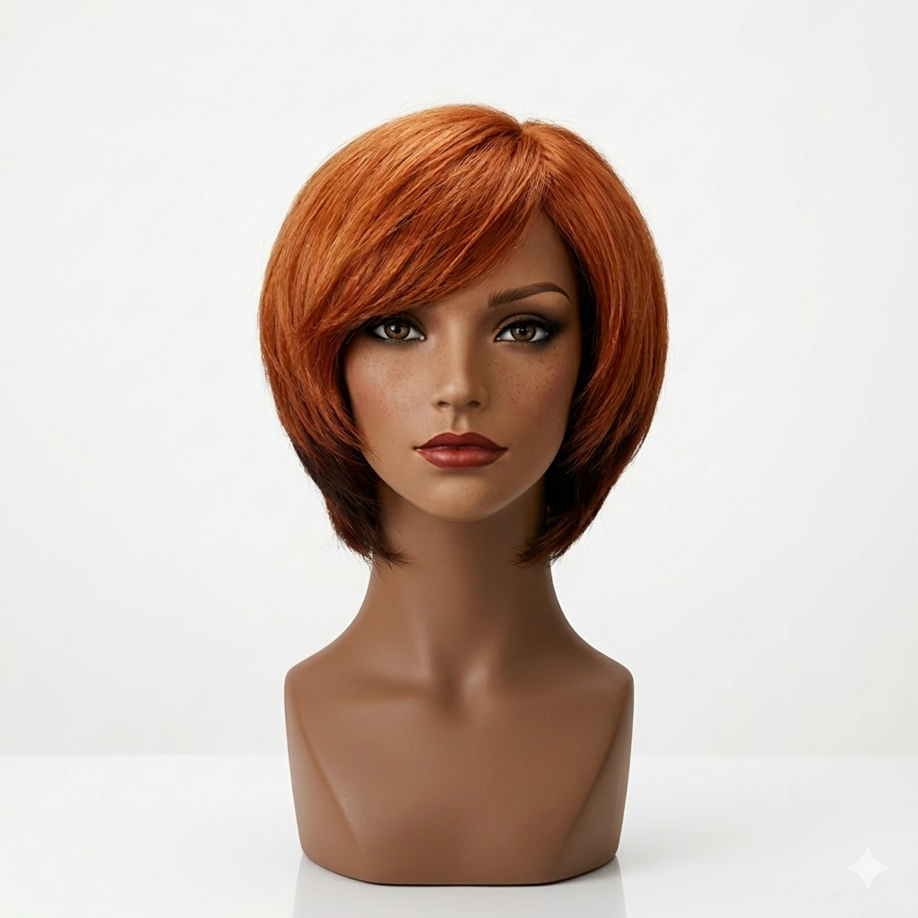 Auburn Layered Bob Wig