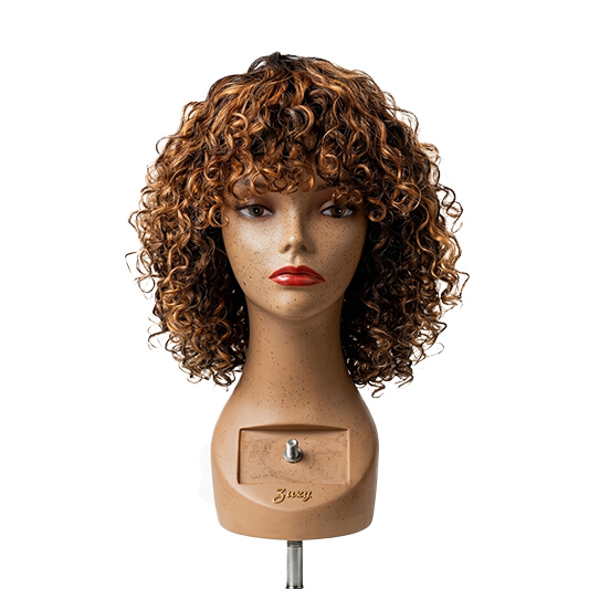 Caramel Bounce Curly Bob Wig