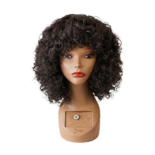 Curly Bob Wig – Dark Brown